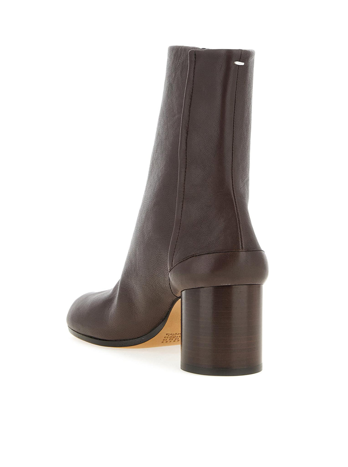 Maison Margiela Moka Leather Ankle Boots