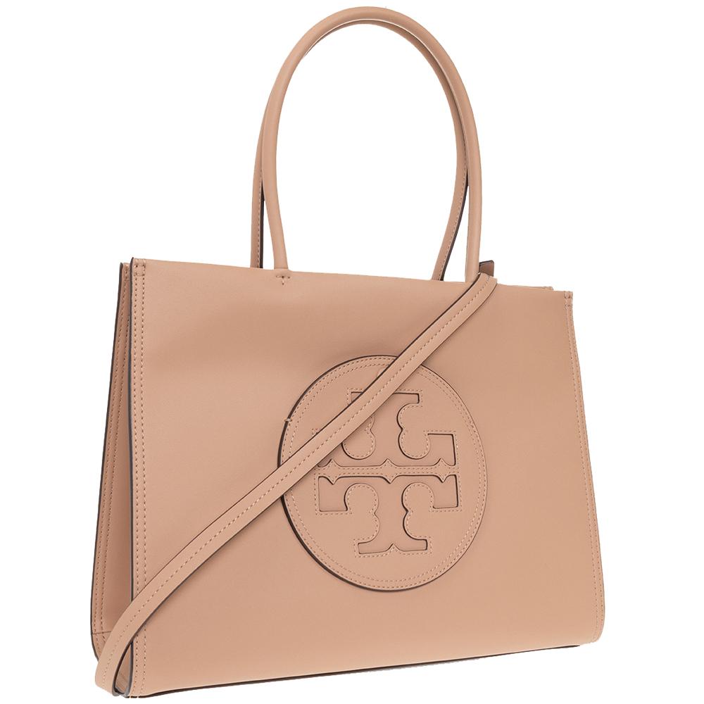 Tory Burch Small Ella Eco Wicker Tote Bag Brown