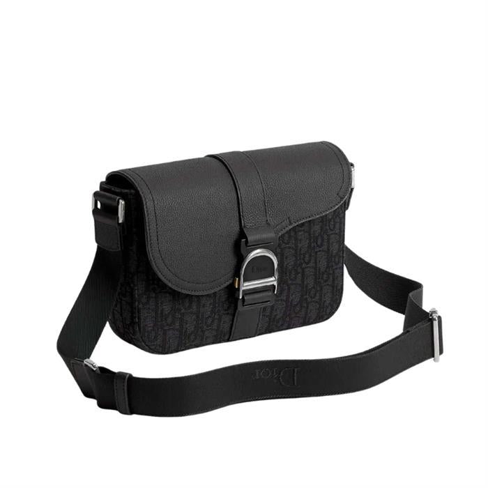 DIOR Saddle Heritage Flap Strap Crossbody Bag