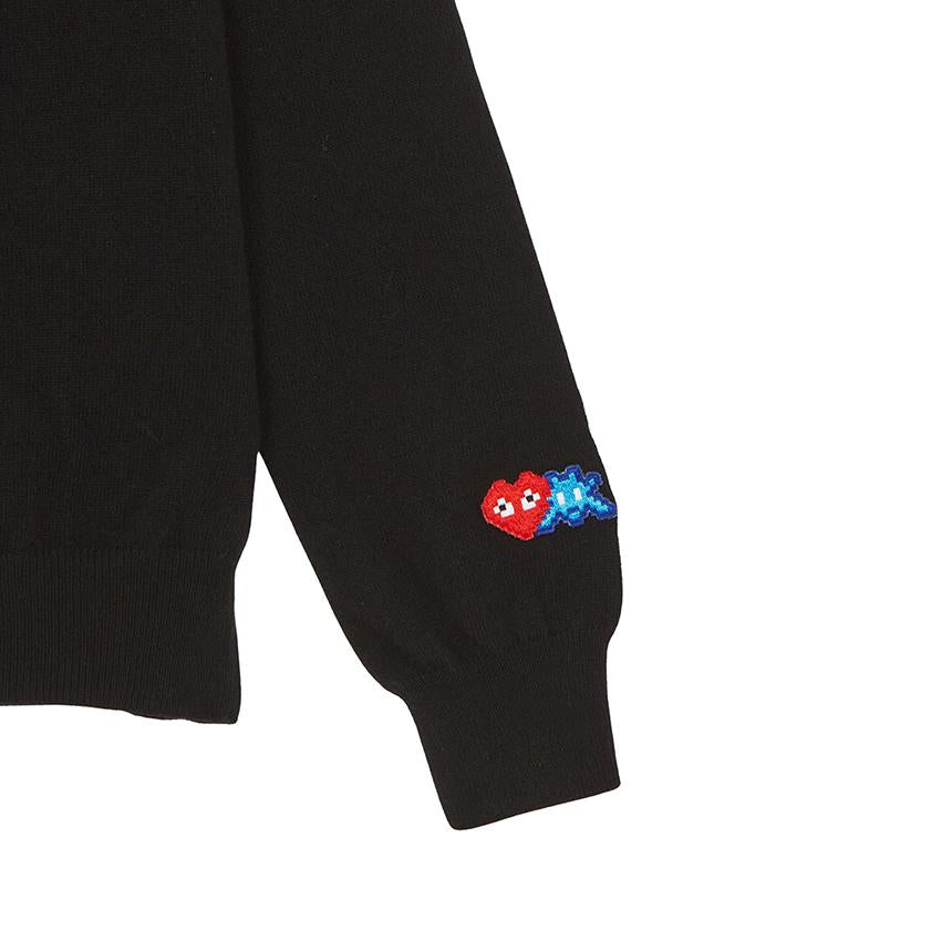 Comme des Garcons Invader Double Wappen Unisex Knit Cardigan AZ N088 051 1