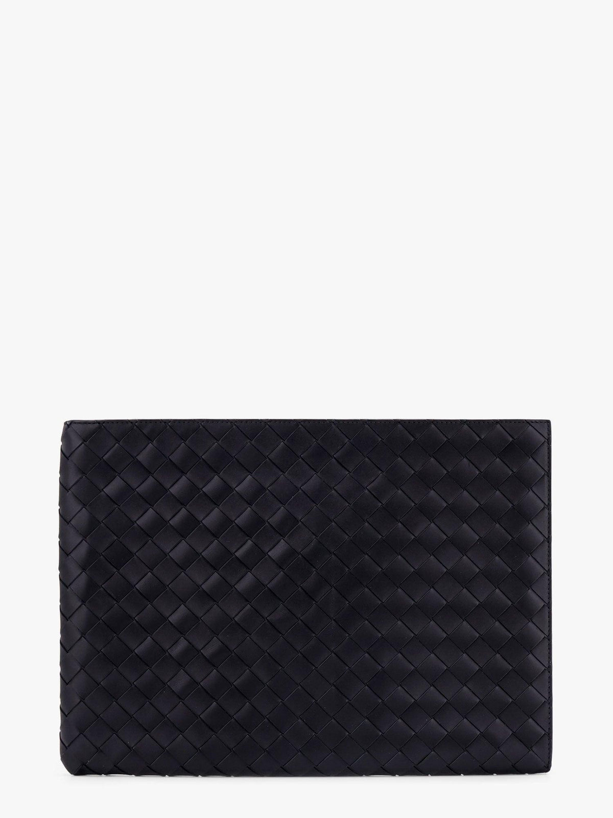 Bottega Veneta Intrecciato Leather Long Wallet Gray Men’s