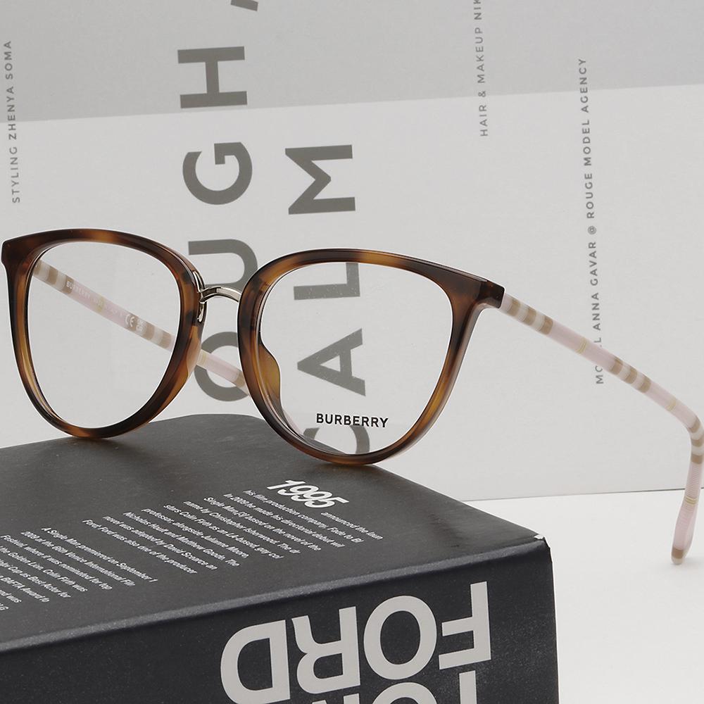 BURBERRY Havana Round Acetate Eyeglasses Frames Unisex BE2366U 4019