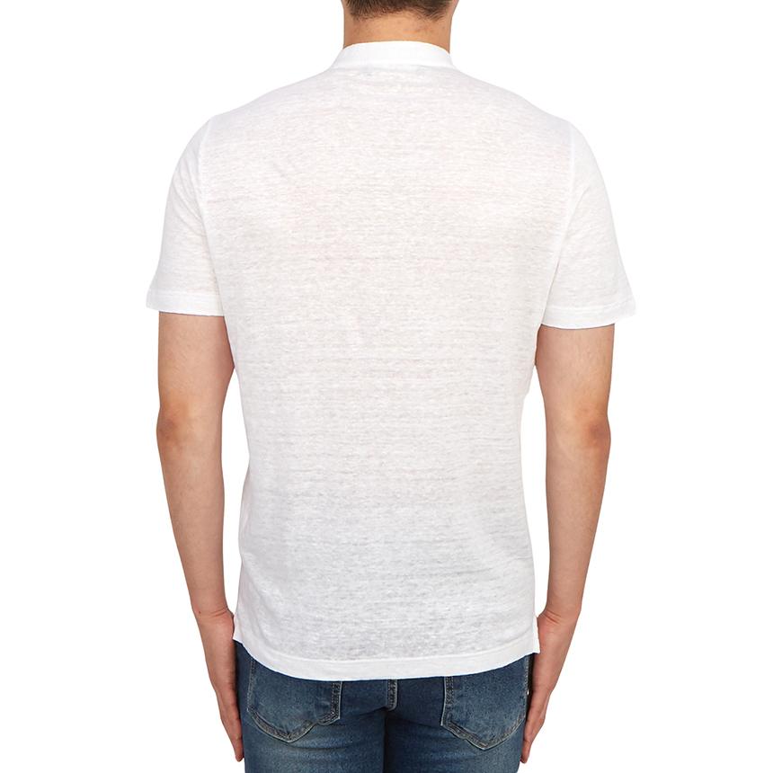 LARDINI Men’s Short Sleeve T-Shirt White Cotton Tee