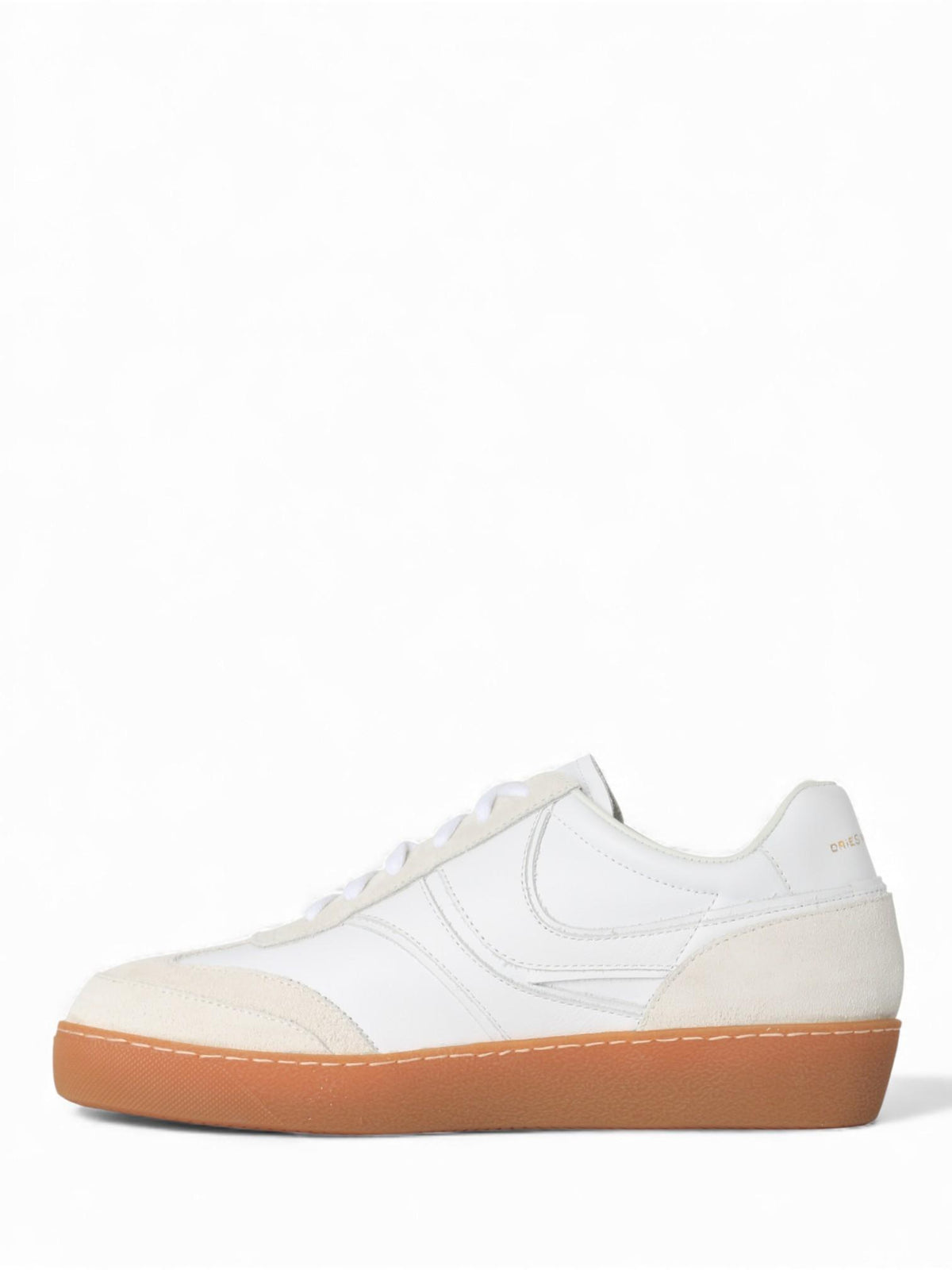 Dries Van Noten Women's Leather Low-Top Sneakers White WW232 276 QU112 001