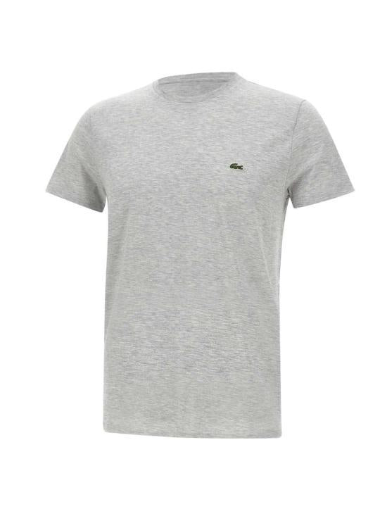 Lacoste Pima Cotton Jersey Crewneck T-Shirt Gray Men’s