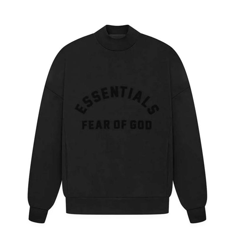 Fear of God Essentials Black Crewneck Sweatshirt Unisex