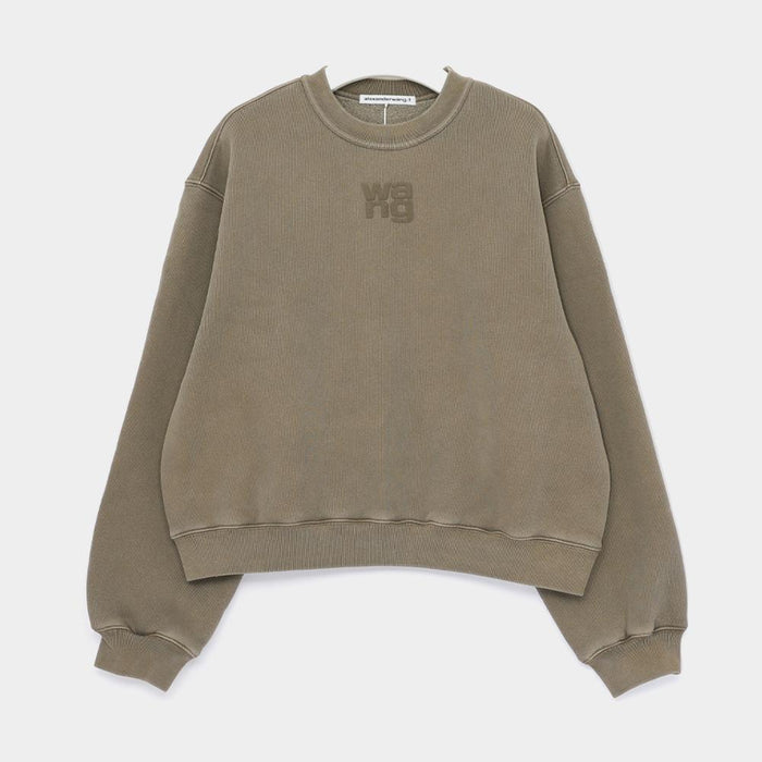 ALEXANDER WANG Embossed Logo Essential Terry Sweatshirt Women 4CC3241518 236
