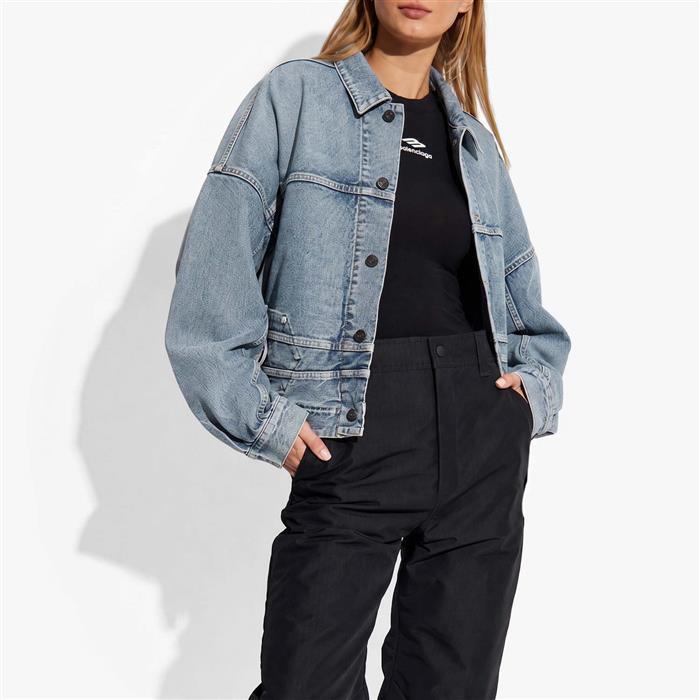 BALENCIAGA Upside Down Oversize Denim Jacket