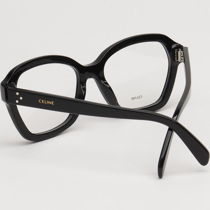 CELINE Black Oversized Square Acetate Eyeglass Frames