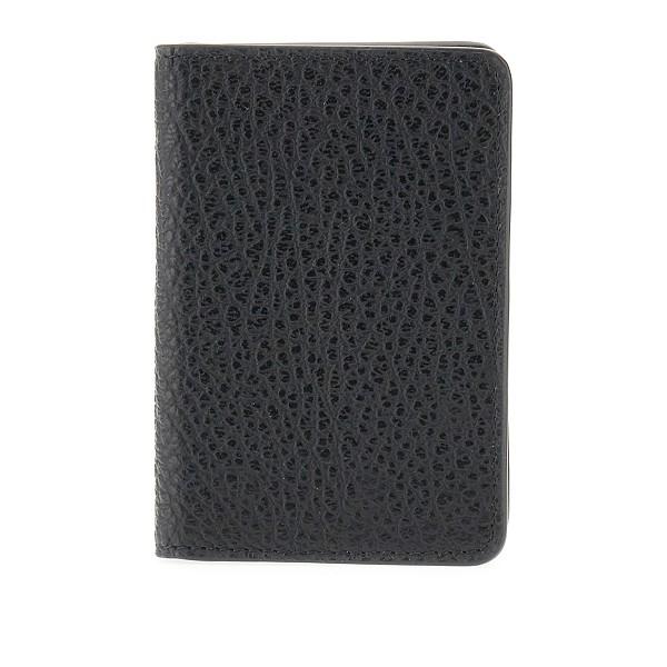 Maison Margiela Black Leather Bifold Wallet for Women