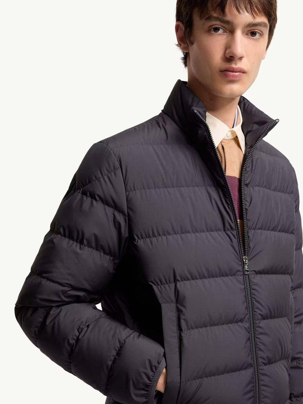 Moncler Navy Down Puffer Jacket for Men