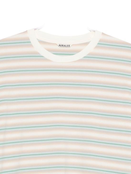 AURALEE Fade Blue Stripe Long-Sleeve Sweatshirt A25AP 01GJ