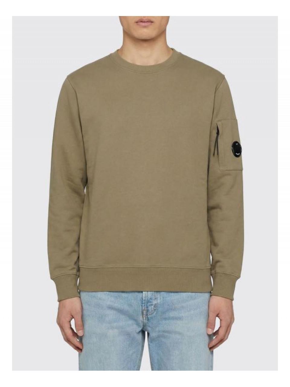 CP Company Diagonal Raised Fleece Crewneck Lens Sweatshirt
