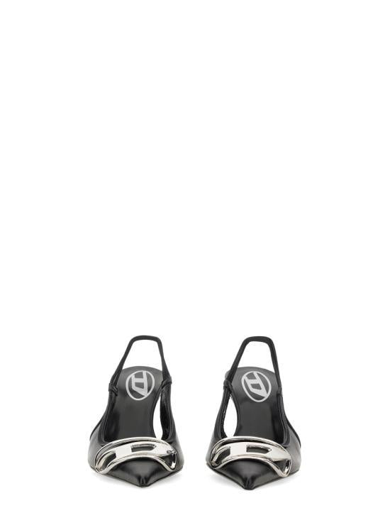 DIESEL Black D Venus Slingback Heels