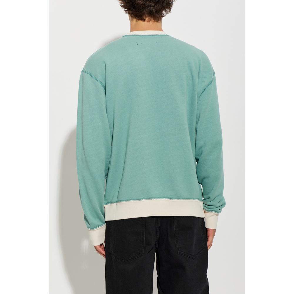 Isabel Marant Myker Logo Crewneck Sweatshirt Men’s Navy Cotton