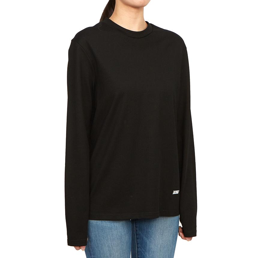 JIL SANDER Women’s Long Sleeve T-Shirt Black Cotton
