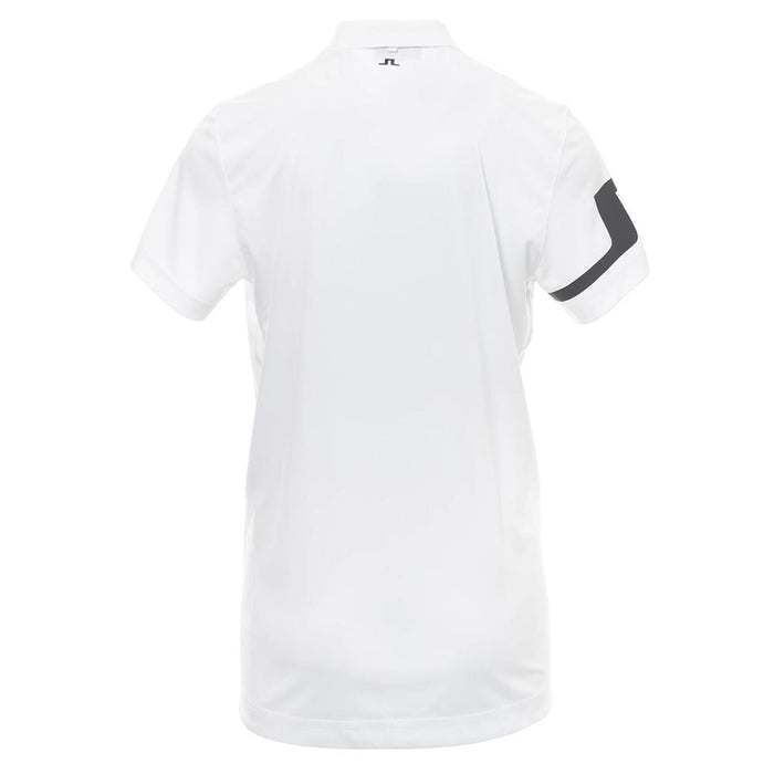 J LINDEBERG Heath Logo Embroidered Polo Shirt Men’s White