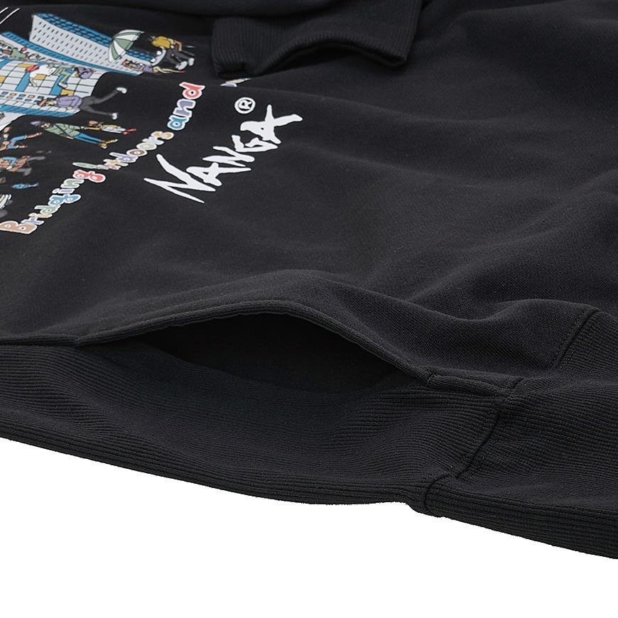 NANGA Men’s Eco Crewneck Sweatshirt N2530 1K066Z PBLK