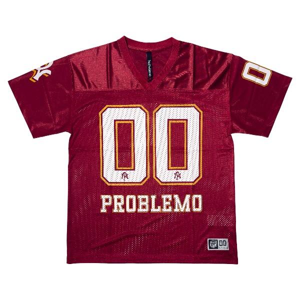NO PROBLEMO Red Poly Jersey Short Sleeve T-Shirt Unisex