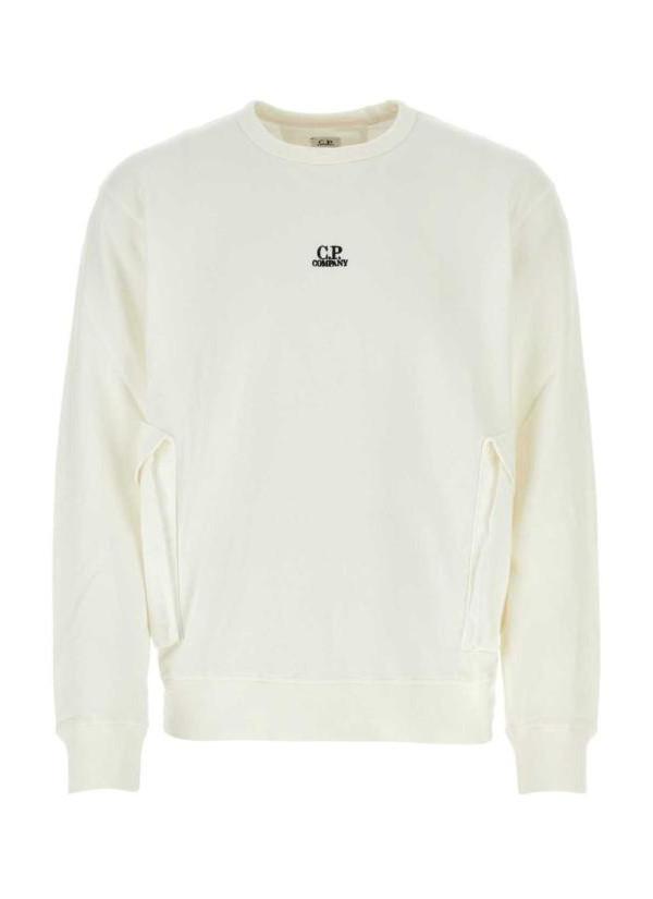 CP Company Cotton Fleece Mixed Pocket Sweatshirt for Men