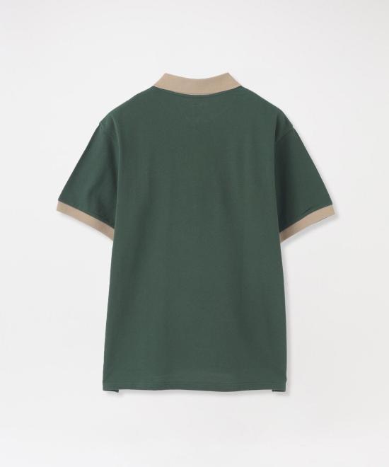 South2 West8 Cotton Polo Shirt for Men QV661B GREEN DOM
