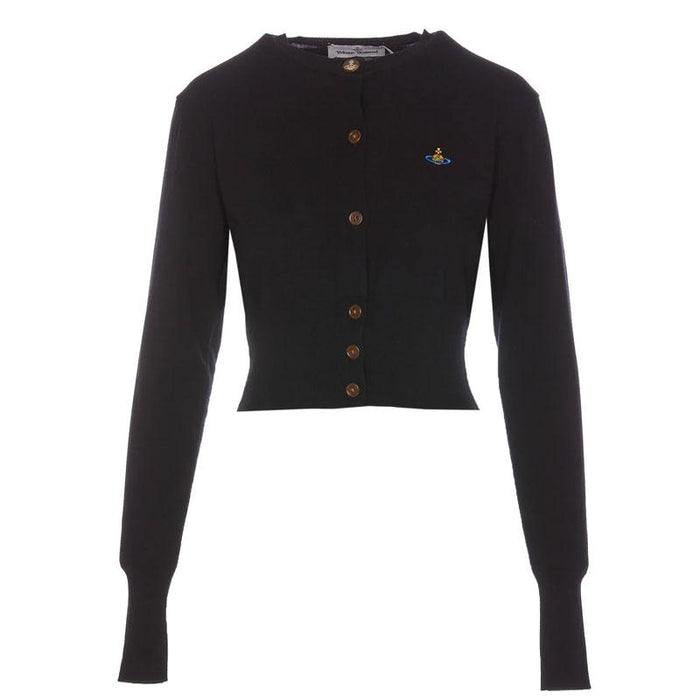 Vivienne Westwood Bea Cropped Cardigan Black