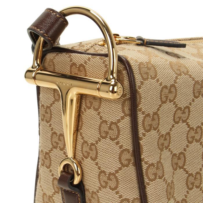 GUCCI Half Horsebit Medium Shoulder Bag
