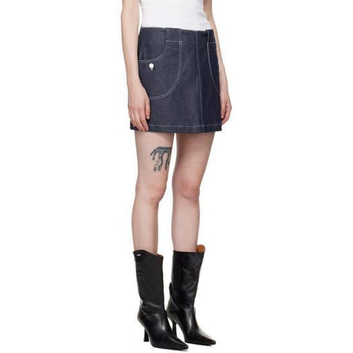 A.P.C. Denim Midi Skirt COHBJF06426IAI DOM