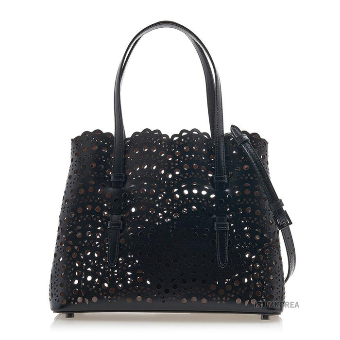 ALAIA Mina Wave Tote Bag Black Women’s