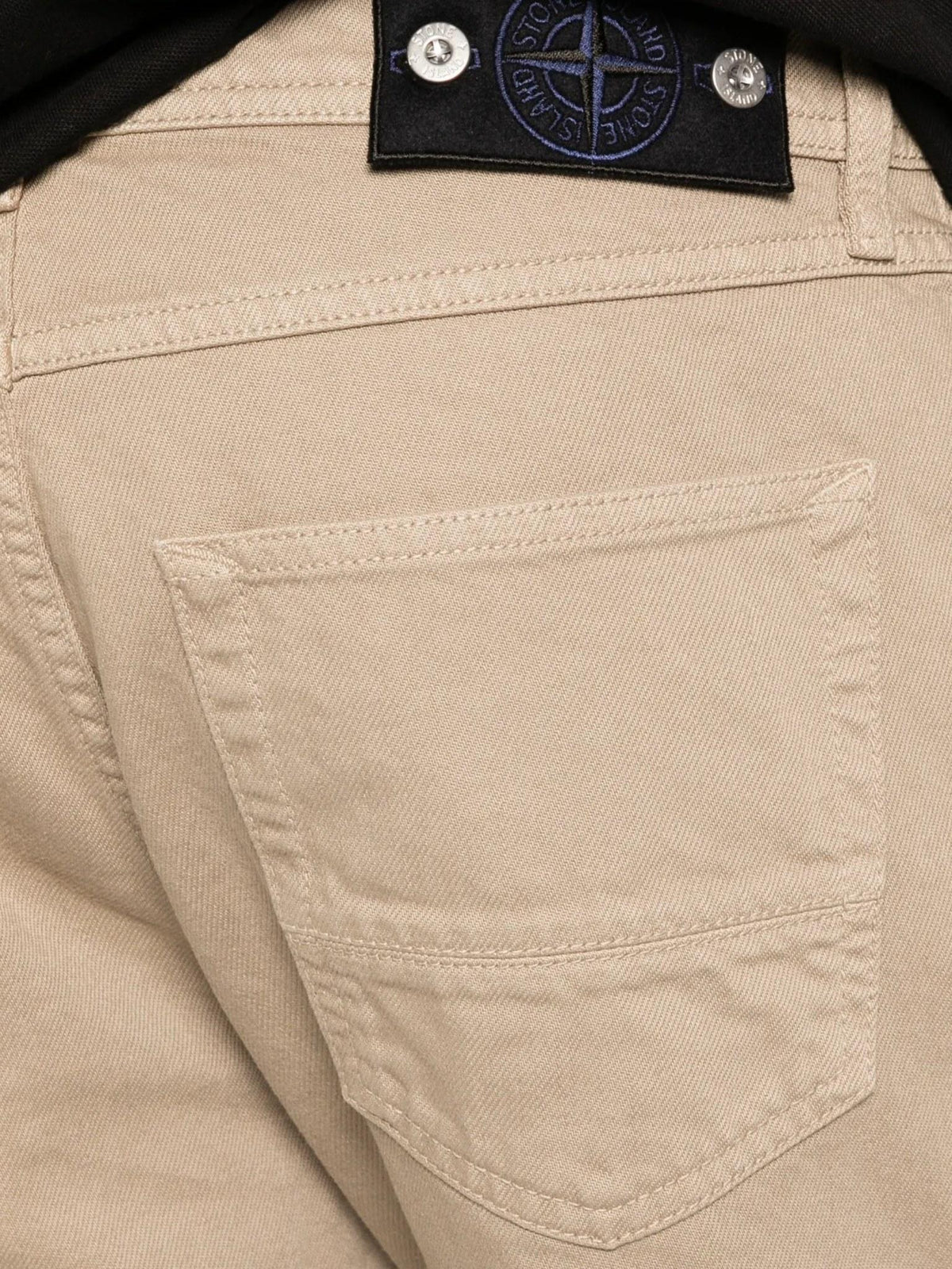 STONE ISLAND Grey Wool Blend Suit Pants