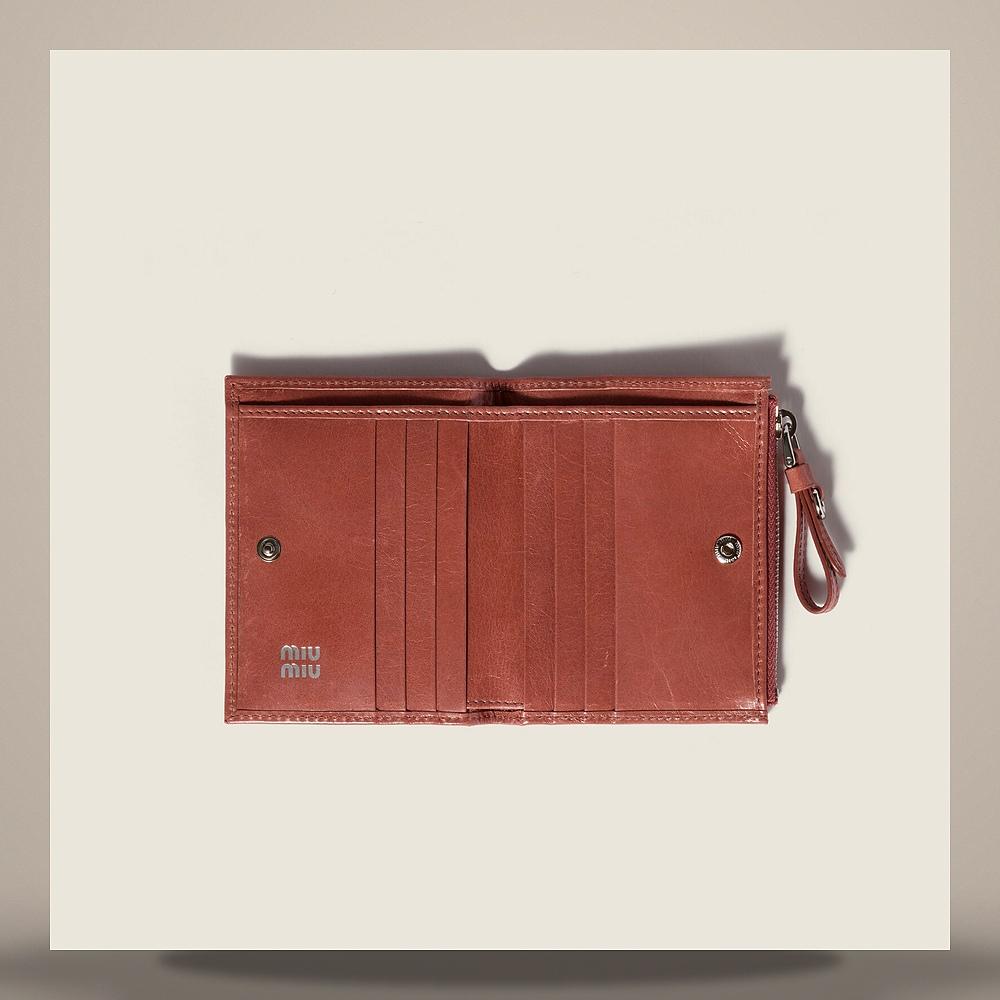 Miu Miu Small Leather Card Holder Wallet
