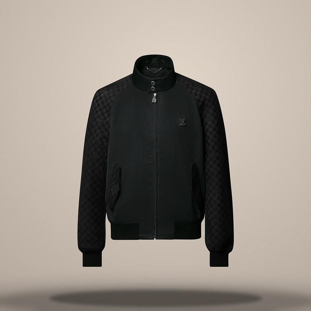 Louis Vuitton Women's Suede Mix Regular Fit Blouson Jacket