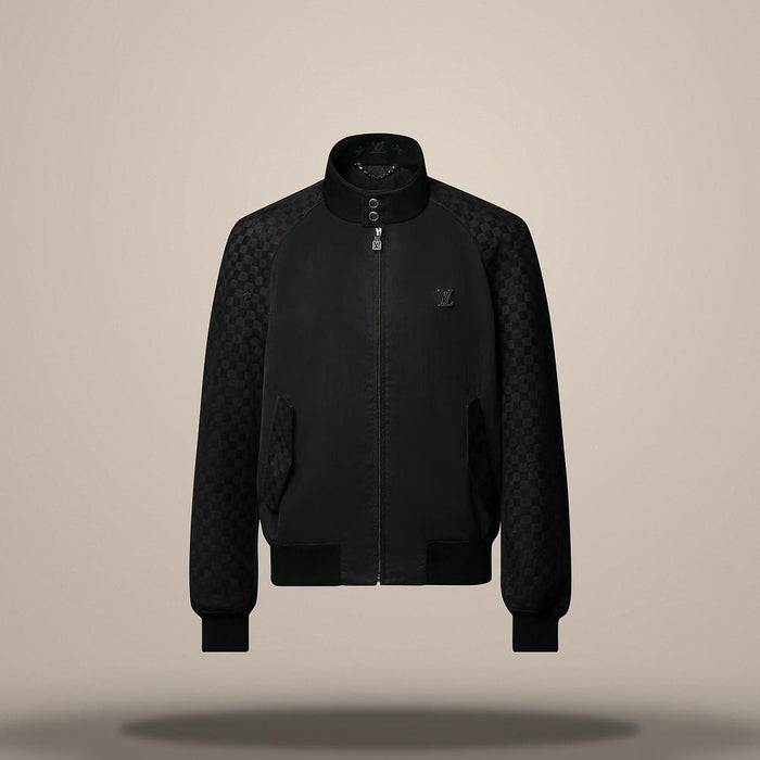 Louis Vuitton Women's Suede Mix Regular Fit Blouson Jacket