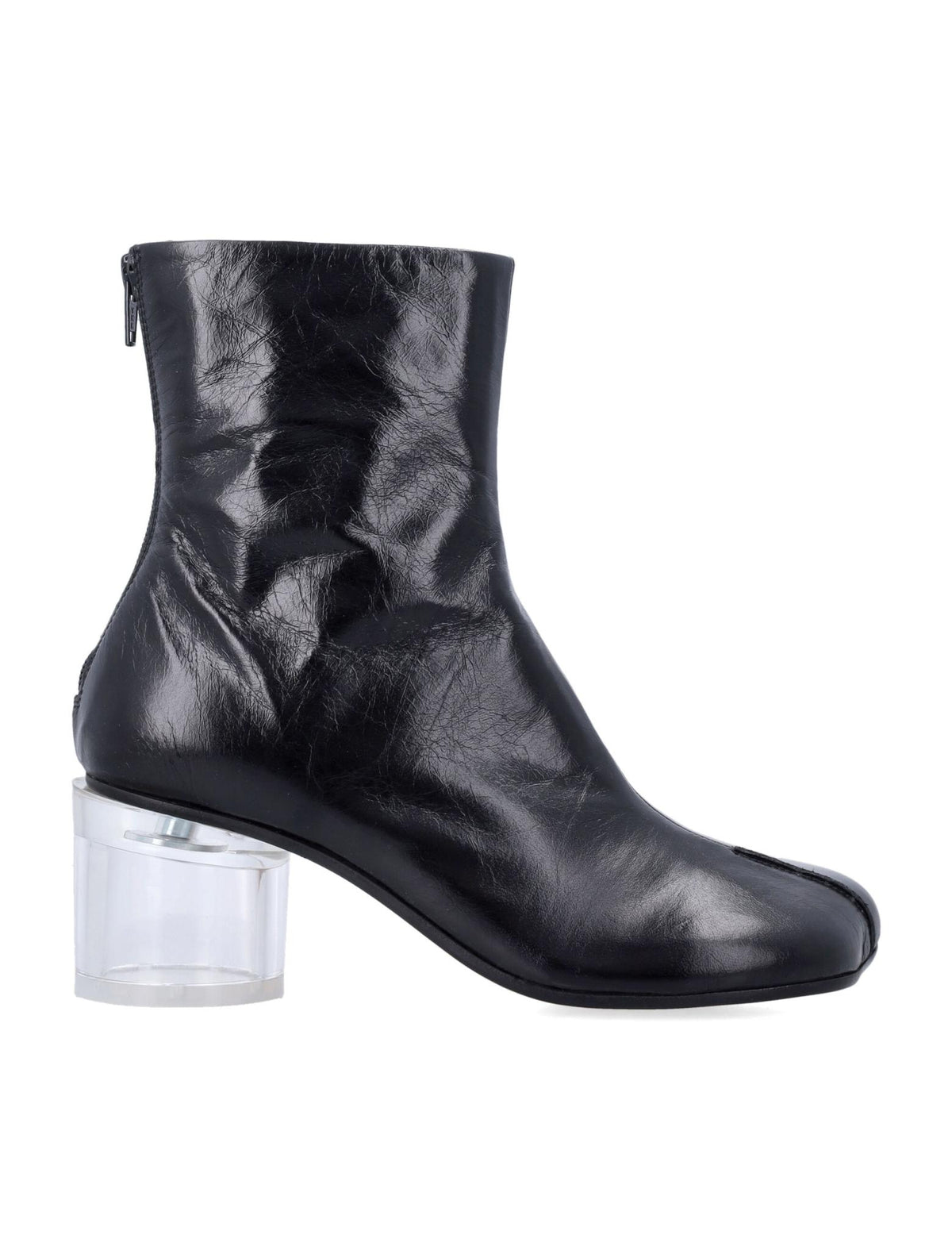 Maison Margiela Black Leather Ankle Boots Women’s Booties