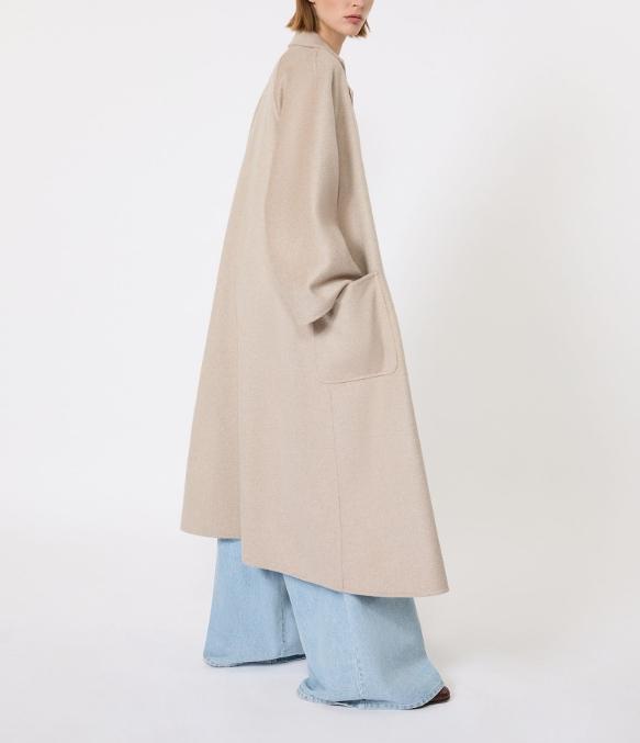 Max Mara Sand Wool Cashmere Ludmilla Coat 032