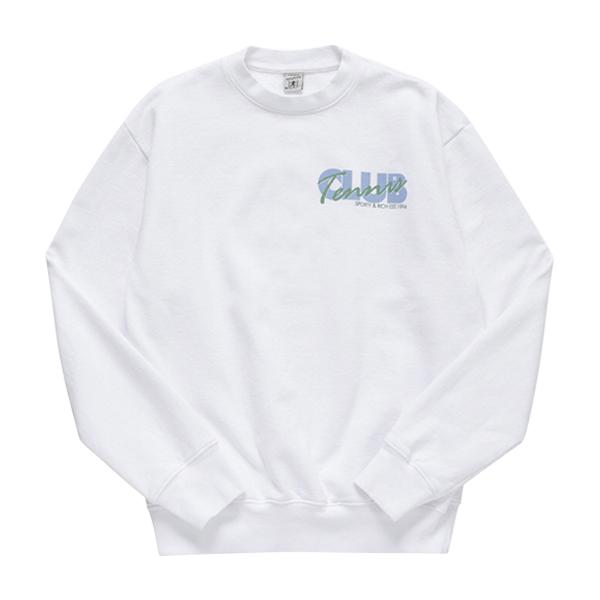 SPORTY&RICH Unisex Cotton Crewneck Sweatshirt CR932WH