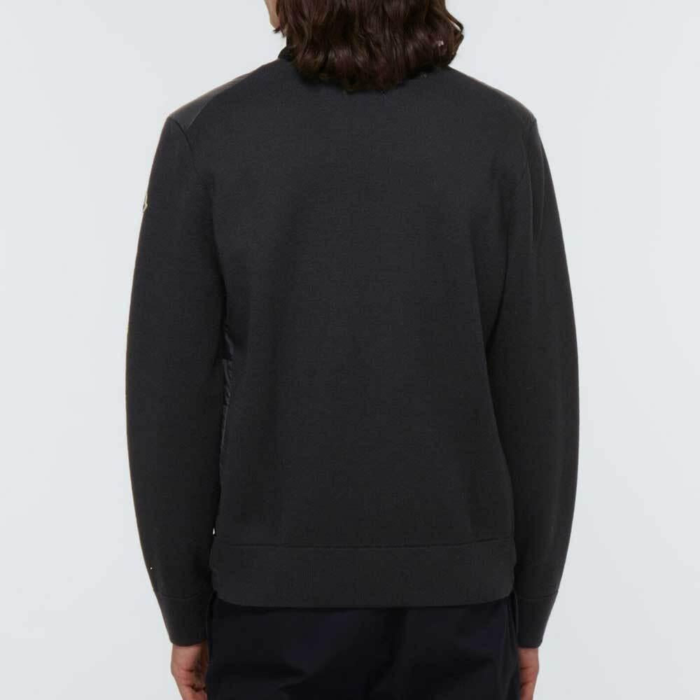 Moncler Padded Zip-Up Knit Cardigan Jacket for Men 9B50700 A9341 999