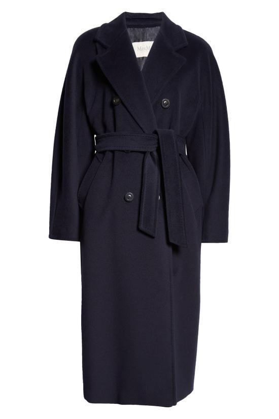 Max Mara Wool Coat for Women 21018010 005 NAVY DOM