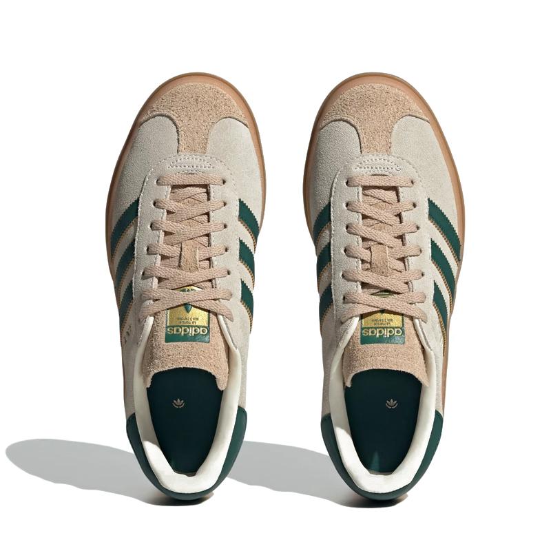 Adidas Gazelle Bold Beige Green Women’s Low-Top Sneakers