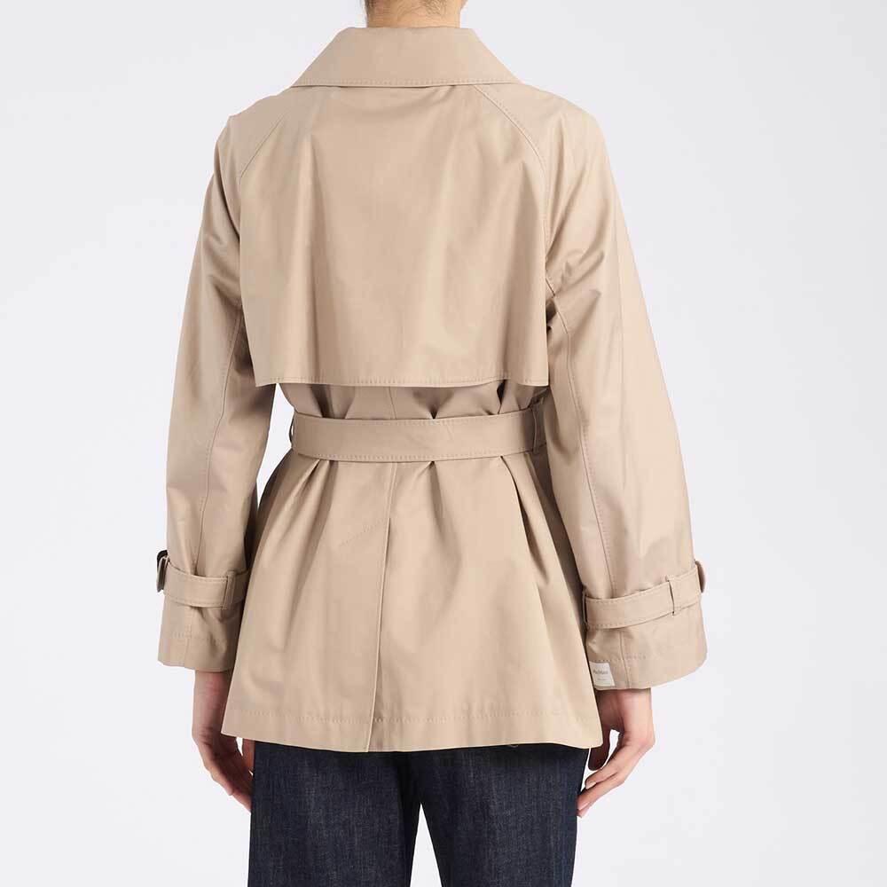 Max Mara Calé Short Trench Coat Women’s Jacket Beige 190211 14600 013