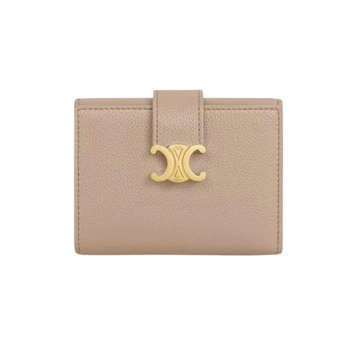 CELINE Nino Fine Strap Wallet Supple Grained Calfskin Card Holder
