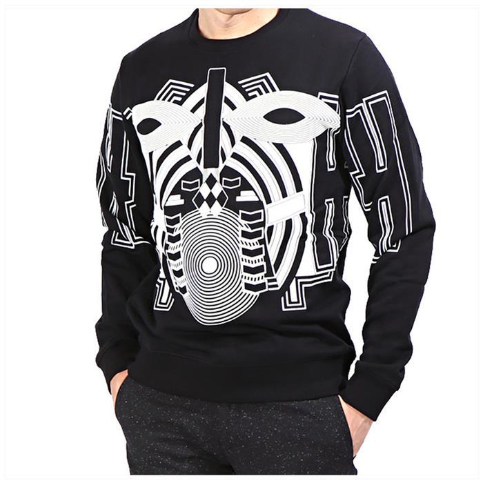 Les Hommes Warrior Mask Sweatshirt Black Men's Top