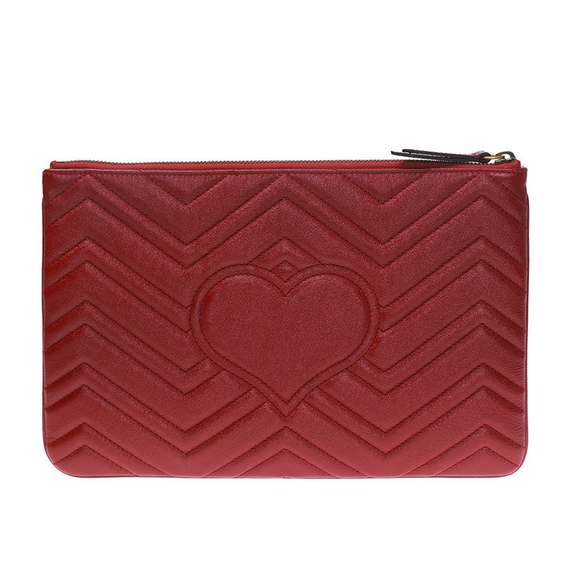 GUCCI GG Marmont Clutch Bag Gold-Tone Hardware 525541 6438