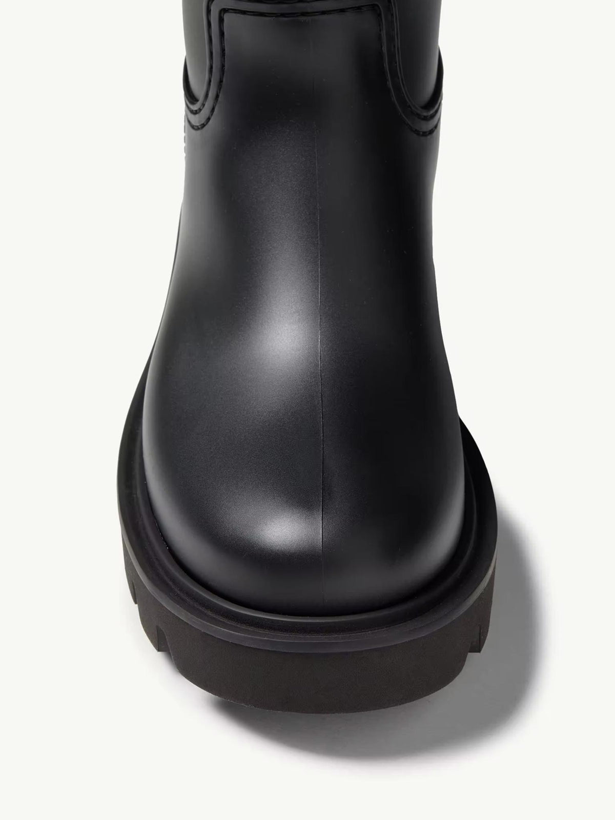 Moncler Black Leather Ankle Boots
