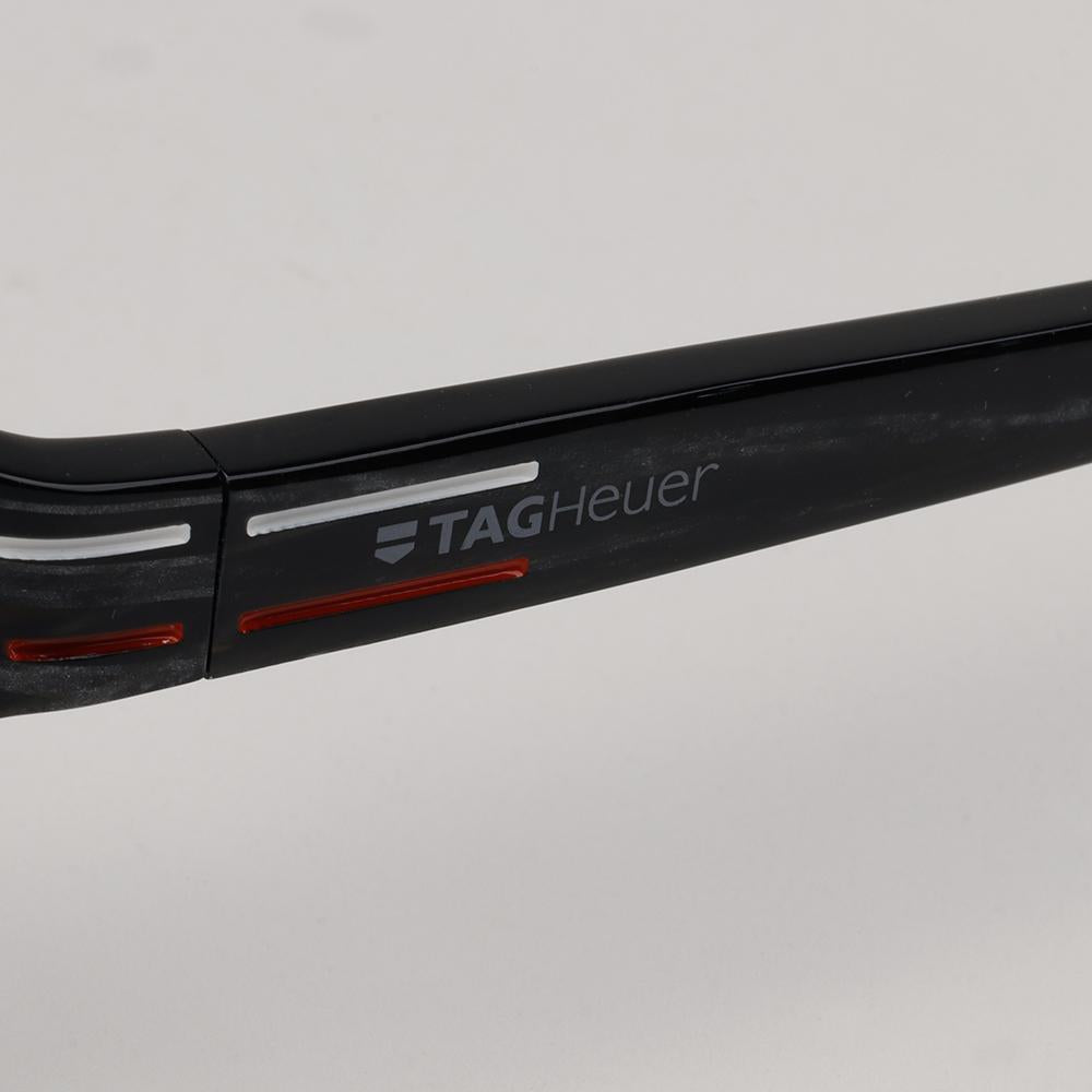 Tag Heuer Black Square Acetate Eyeglass Frame Unisex TH0535 003