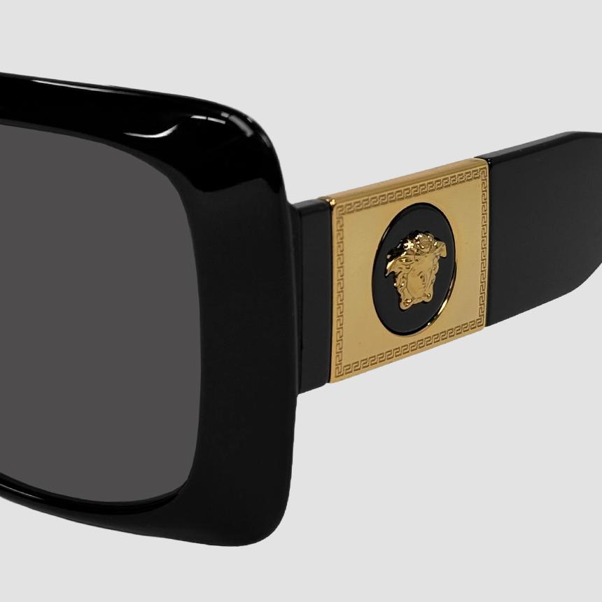 Versace Square Frame Acetate Sunglasses Medusa Detailing VE4405 GB1 87 54