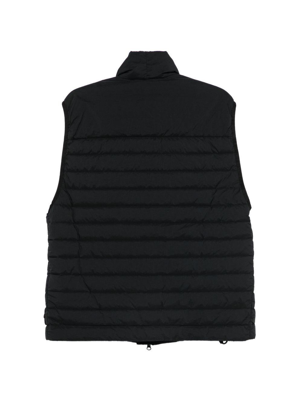 STONE ISLAND Black Down Puffer Vest for Men