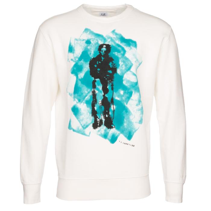 CP Company Men’s Crewneck Sweatshirt White