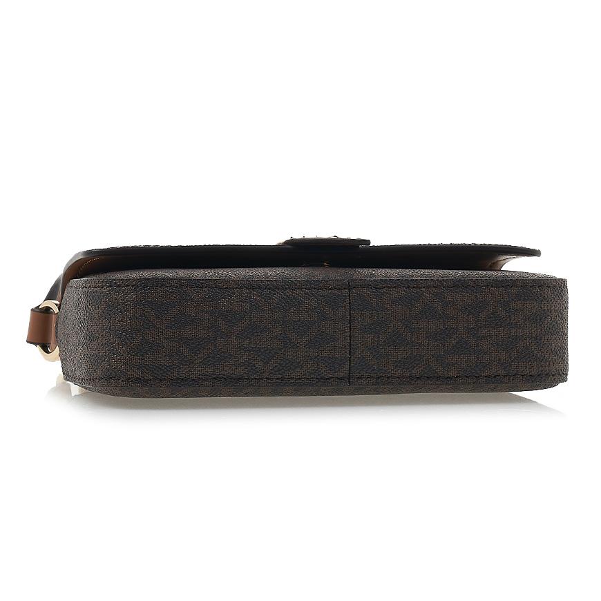 Michael Kors Greenwich Sling Shoulder Bag Brown Monogram Canvas