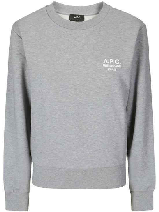 A.P.C. Rue Madame Boxy Sweatshirt Womens Crewneck Pullover Navy